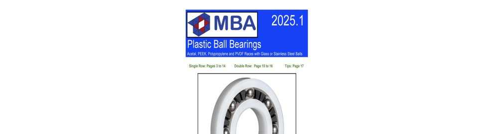 Free Plastic Bearings Catalogue