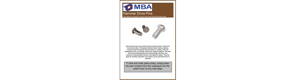 Free Hammer Drive Pins Catalogue