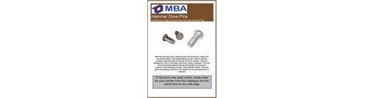 Free Hammer Drive Pins Catalogue