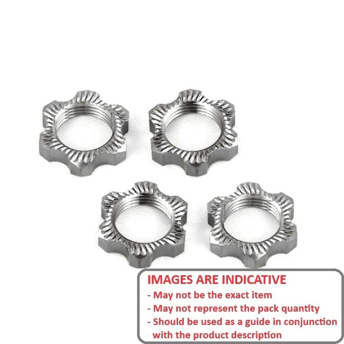 1227983 | 81212HSP (4 Pcs) --- Himoto Parts Hobby - Hex Wheel Nut RXB-2 / RXB-1