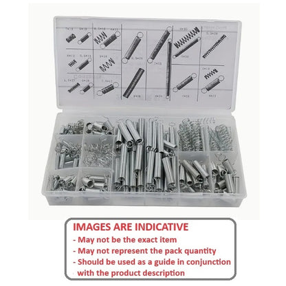 1148595 | AST-SPR-EX-COM-A-0200 --- Small Parts Assortment Kits - Selection Springs 200 - Metric Extention and Compression Springs - 20 Sizes - - Zinc Plated Steel