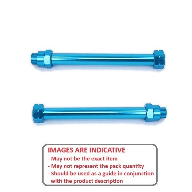 1223351 | AXLE-8-BL --- Accessories Hobby - Axle Blue - 1/8 Scale Car and Buggy