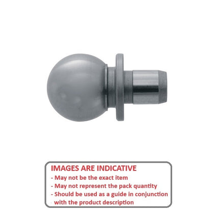 1100867 | BLTO-01270-CS-C2-A (Each) --- Tooling Balls - 12.7x6.35x15.875 mm Two Piece - Carbon Steel Ball