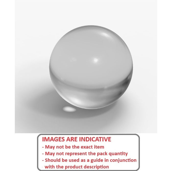1051194 | BL-00400-FS-G25 (PK-5) --- Glass Balls - 4 mm Fused Silica - AFBMA Grade 25 Ball
