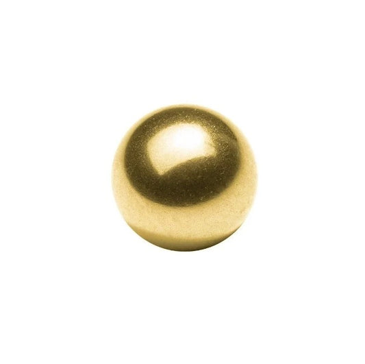 Metallic Balls - 6.35 mm Brass - AFBMA Grade 500 Ball
