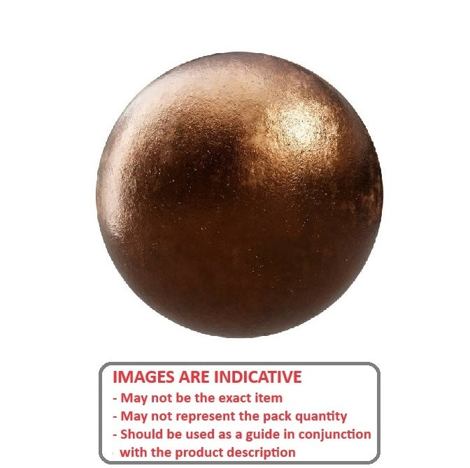 1069695 | BL-00635-PB-G1000 --- Metallic Balls - 6.35 mm Phosphor Bronze - AFBMA Grade 1000 Ball