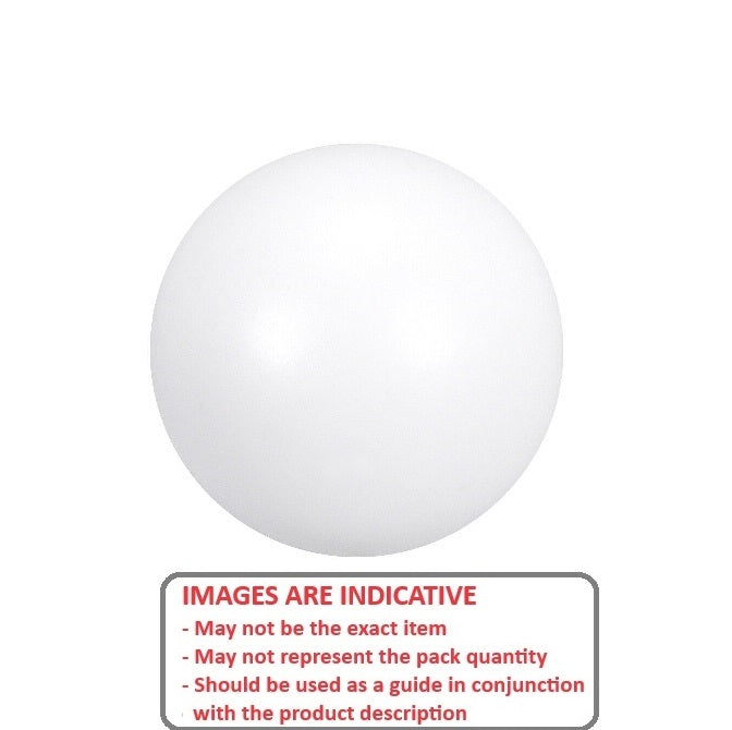 1107432 | BL-01429-PTF (Each) --- Plastic Balls - 14.29 mm PTFE - Grade 1 Ball