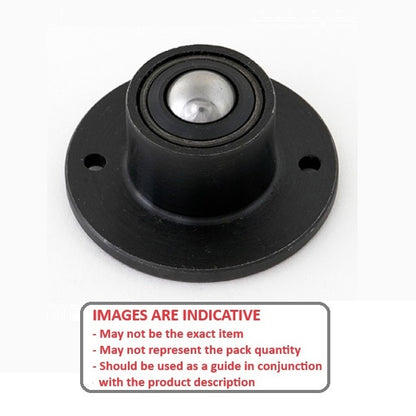 1195596 | BTU0136-006-B-C-HD --- Base Mount Ball Transfer Units - 136 kg - 41.4x5.6 mm Heavy Duty Steel - Carbon Steel