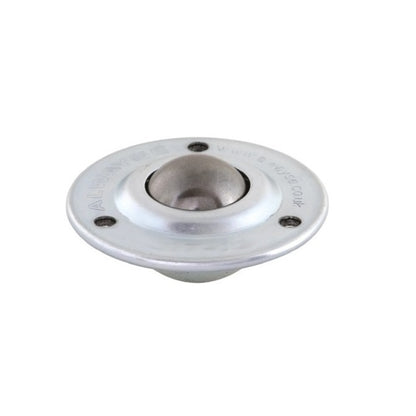 Flange Mount Ball Transfer Units - 25 kg - 10x61 mm - Carbon Steel