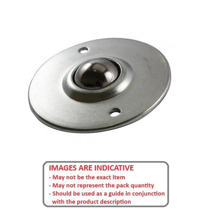 1162820 | BTU0060-010-F-SS-SL --- Flange Mount Ball Transfer Units - 54 kg - 12x46.5 mm Standard - Stainless Steel AISI 420C Rc 46-52