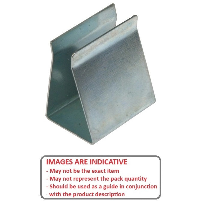 1000025 | BAT-HOL-9V-CN (2 Pcs) --- Holders Battery Accessories - 9V Metal Clip - No Terminals 9V Battery - 23 x 26 x 17 - Steel