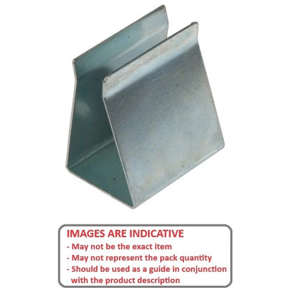 1000025 | BAT-HOL-9V-CN (2 Pcs) --- Holders Battery Accessories - 9V Metal Clip - No Terminals 9V Battery - 23 x 26 x 17 - Steel