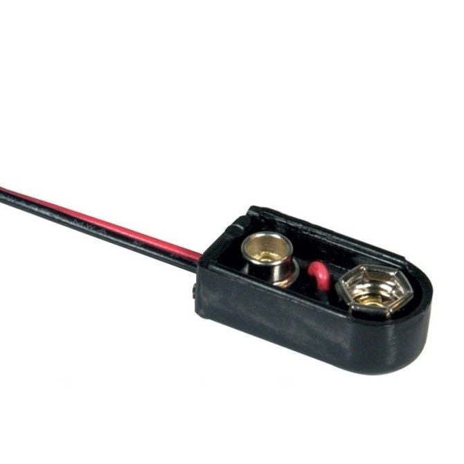 1000094 | BAT-HOL-9V-SCQ (2 Pcs) --- Holders Battery Accessories - 9V Snap On 9V Battery - - - Plastic