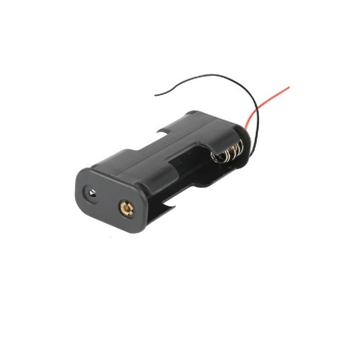 Holders Battery Accessories -  AA Battery Holder 2 x AA Side by Side - 56 x 25 x 16 - Delrin