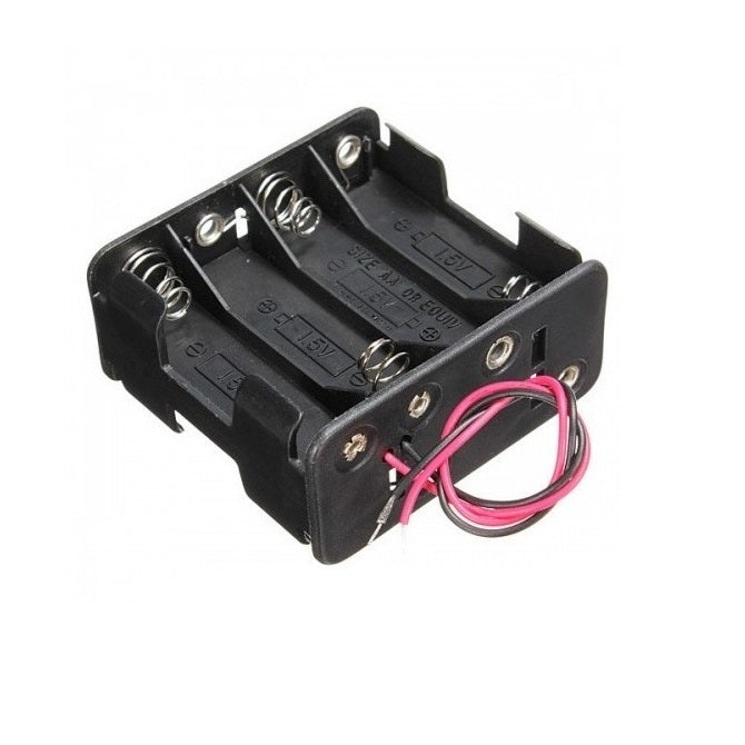 Holders Battery Accessories -  AA Battery Holder 8 x AA -2 Rows of 4- - 58 x 60 x 30 - Delrin