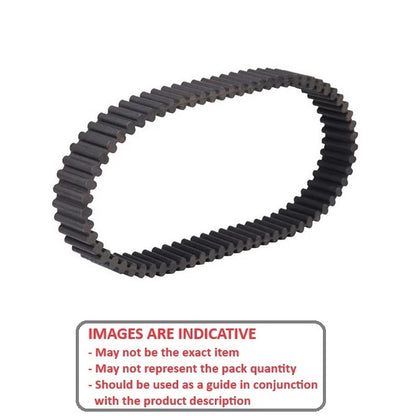 1190493 | BD-080G-0100-0500-NFB (Each) --- Timing 8mm Pitch Belts - 100 tooth - 800 mm - 50  - Nylon Covered Neoprene Rubber with Fibreglass GT2 or Carbon Fibre GT3 Cords Belt