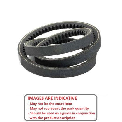 1228230 | BV12-02134-AX84 (Each) --- Vee Belts - 2133.6 - 84.0 in. - mm - - - 12.7 x 7.9mm Notched AX - Natural Rubber - Raw Edge Belt