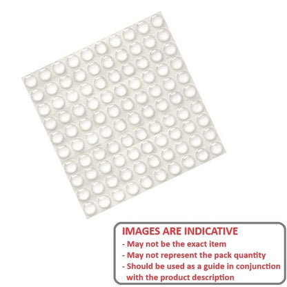 1225404 | RSB-20RS (Sheet) --- Polyurethane Self Adhesive Bumpers - Type Cylindrical 12.7x3.556 mm - Polyurethane Bumper