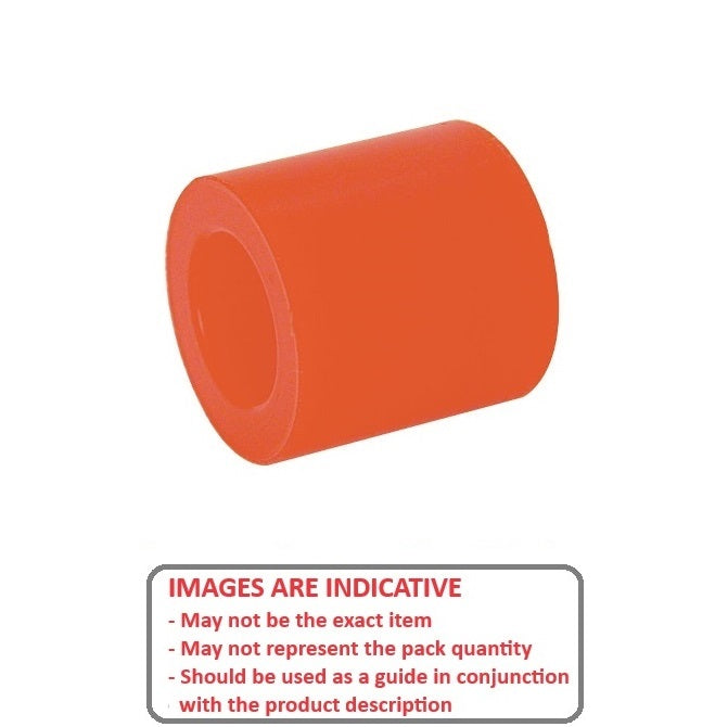 1118957 | AU-820RS --- Cylindrical Counterbored Bumpers - 19.05x19.05x6.35 mm - Polyurethane 80A Bumper