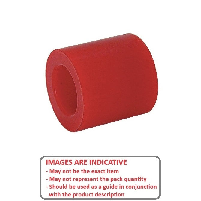 1149628 | AU-973RS --- Cylindrical Counterbored Bumpers - 38.1x31.75x9.53 mm - Polyurethane 95A Bumper