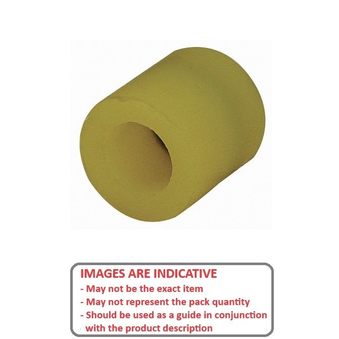 1118961 | AU-420RS --- Cylindrical Counterbored Bumpers - 19.05x19.05x6.35 mm - Polyurethane 40A Bumper