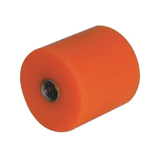 Cylindrical Female Thread Bumpers - 50.8x31.75 mm - 3/8-16 UNC -9.53mm- - Polyurethane