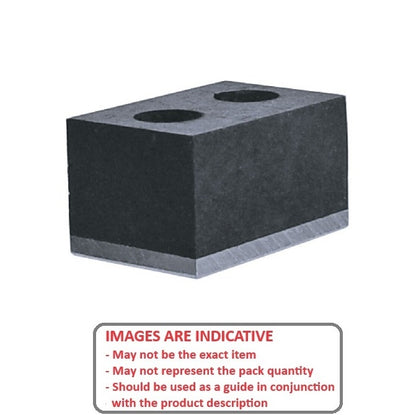 1176320 | FRB-104RS --- Rectangle Bumpers - 76.2x25.4x44.45 mm - Neoprene Rubber Bumper