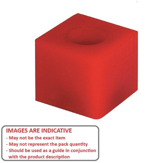 1168944 | FRB-558RS --- Square and Rectangular Bumpers - 63.5x15.875x15.875 mm Steel Plated - Polyurethane Bumper