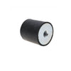 Bobbin Mounts - 70x50 mm - M12x1.75 - Natural Rubber