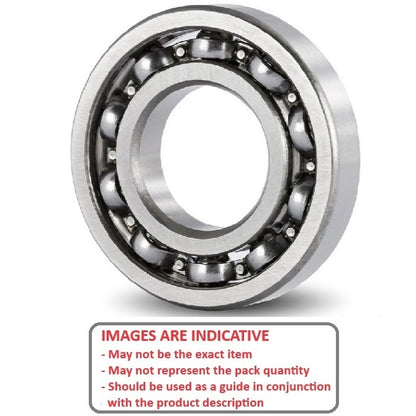 1090839 | S304-6800 --- Single Row Ball Bearings - 10x19x5 mm Unflanged - Stainless Steel 304 Similar to A2, 18-8 HRB80 Bearing