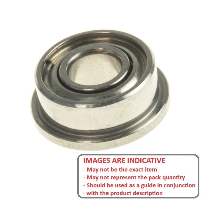 1047656 | SFR144A-ZZS-MC3-JP6 (20 Pcs) --- Single Row Ball Bearings - 3.175x6.35x2.779 mm - Stainless Steel AISI 440C