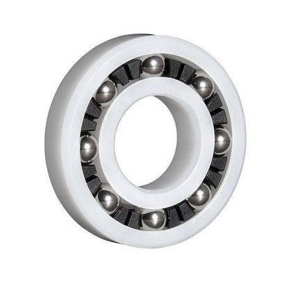 Plastic Bearings - 4x13x5 mm - Acetal Antistatic with Stainless 316 Balls