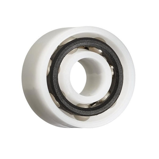 Plastic Bearings - 31.75x57.15x19.05 mm - Acetal with Stainless 316 Balls