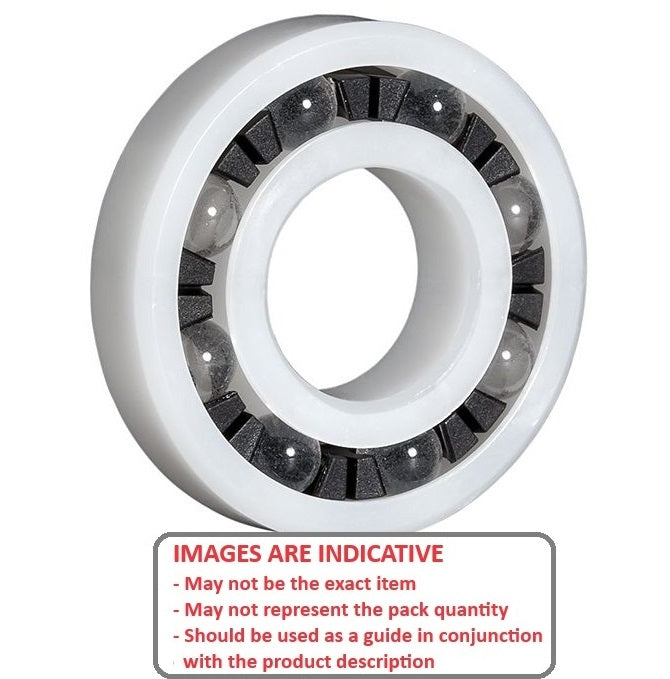 1058601 | P-R3-AGL --- Plastic Bearings - 4.763x12.7x3.969 mm - Acetal with Glass Balls