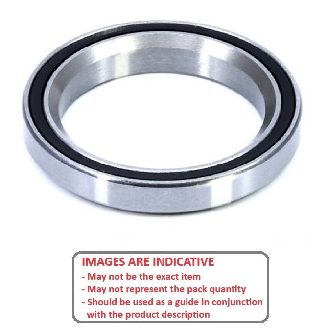 1141334 | MR39-3015-CEP-45-2RS-ECO --- Single Row Ball Bearings - 30.15x39x6.5 mm Chamfered Edges - Chrome Steel SAE 52100 Bearing