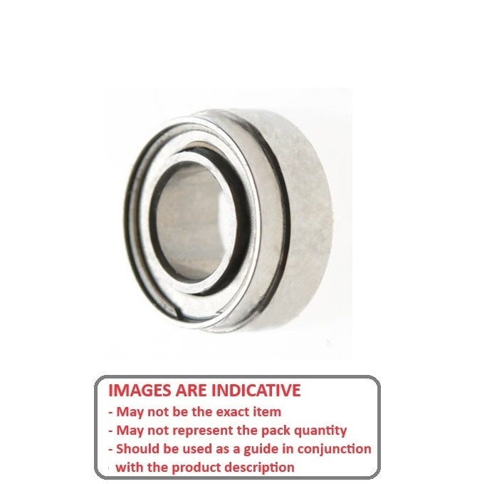 1046488 | SR144-D106-ZS-KC (Each) --- Dental Applications Bearings - 3.175 6.350 / 5.979 2.381 mm - Stainless Steel AISI 440C - High Speed Phenolic Cage - Dental Special Bearing