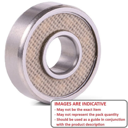 1072103 | DR-WR4-12E-TTS-ECO --- Double Row Ball Bearings - 6.35x19.05x19.05 mm / 22.225 mm Radial - Chrome Steel SAE 52100 - Cadmium Plated Bearing