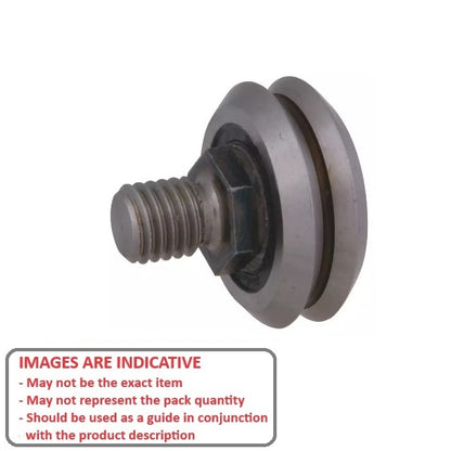 1046275 | DVWS3-2RS --- Studded Guide Wheels Dual Vee - Size Reference 3 - 45.8x15.88 mm - Chrome Steel SAE 52100 with Seals Guide Wheel