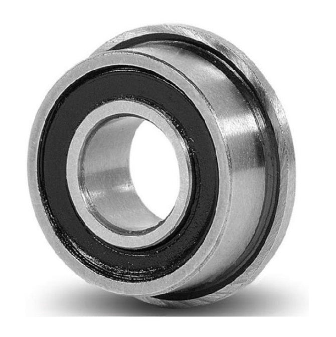 Single Row Ball Bearings - 12x35x11 mm Flanged - Chrome Steel SAE 52100 Bearing