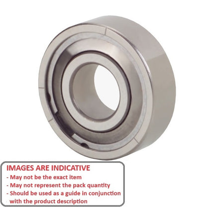 1037293 | S691X-FF-MC34-GR7-R-L23 (50 Pcs) --- Single Row Ball Bearings - 1.5x5x2 mm Unflanged - Stainless Steel AISI 440C - Ribbon Retainer Low Torque Bearing
