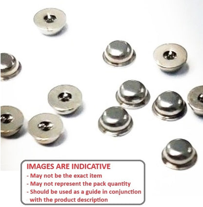 1001949 | C330 (10 Pcs) --- Pivot Bearings - 0.5x3.3x1.6 mm Flanged - Chrome Steel Bearing