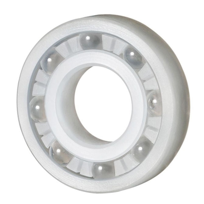 1058598 | P-R3-KGL --- Plastic Bearings - 4.763x12.7x3.969 mm - PVDF with Glass Balls