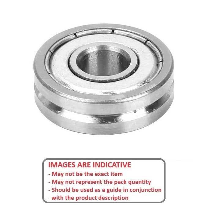 1061948 | V625-ZZ-02-120-ECO (2 Pcs) --- Grooved OD Bearings - 5x16x5 mm - Chrome Steel