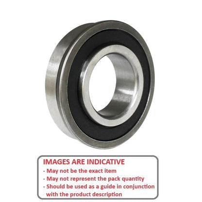 1131460 | FWMR3520-2RS-ECO (Each) --- Single Row Ball Bearings - 20x35x11 mm Flanged - Chrome Steel SAE 52100 Bearing