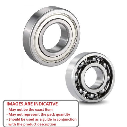1080766 | 698-Z-MC45-Y-AF12 (10 Pcs) --- Single Row Ball Bearings - 8x19x6 mm Unflanged - Chrome Steel SAE 52100 Bearing