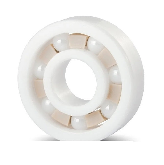 Single Row Ball Bearings - 4x7x2 mm Unflanged - Ceramic Zirconia - PTFE Cage - ZRO2 Balls Bearing