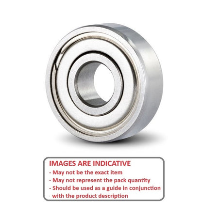 1074828 | MR137-ZZS-ECO --- Single Row Ball Bearings - 7x13x3 mm Unflanged - Chrome Steel SAE 52100 Bearing