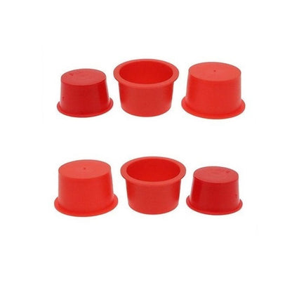 1106528 | BNGCAP-149-124-R (30 Pcs) --- Bungs and Caps - 14.94x12.39 mm - Red - Plastic Bung