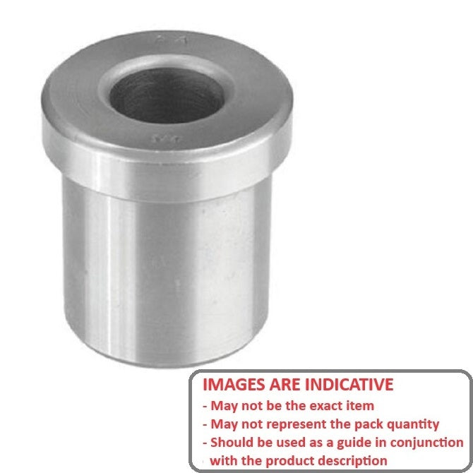 1069804 | BF0025-0064-0127-DP --- Drill Bushings - 6.35x2.489x12.7 mm Flanged - Carbon Steel Bushing