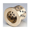 Flanged Bushes - 30x40x40 mm - Brass with Graphite Plug